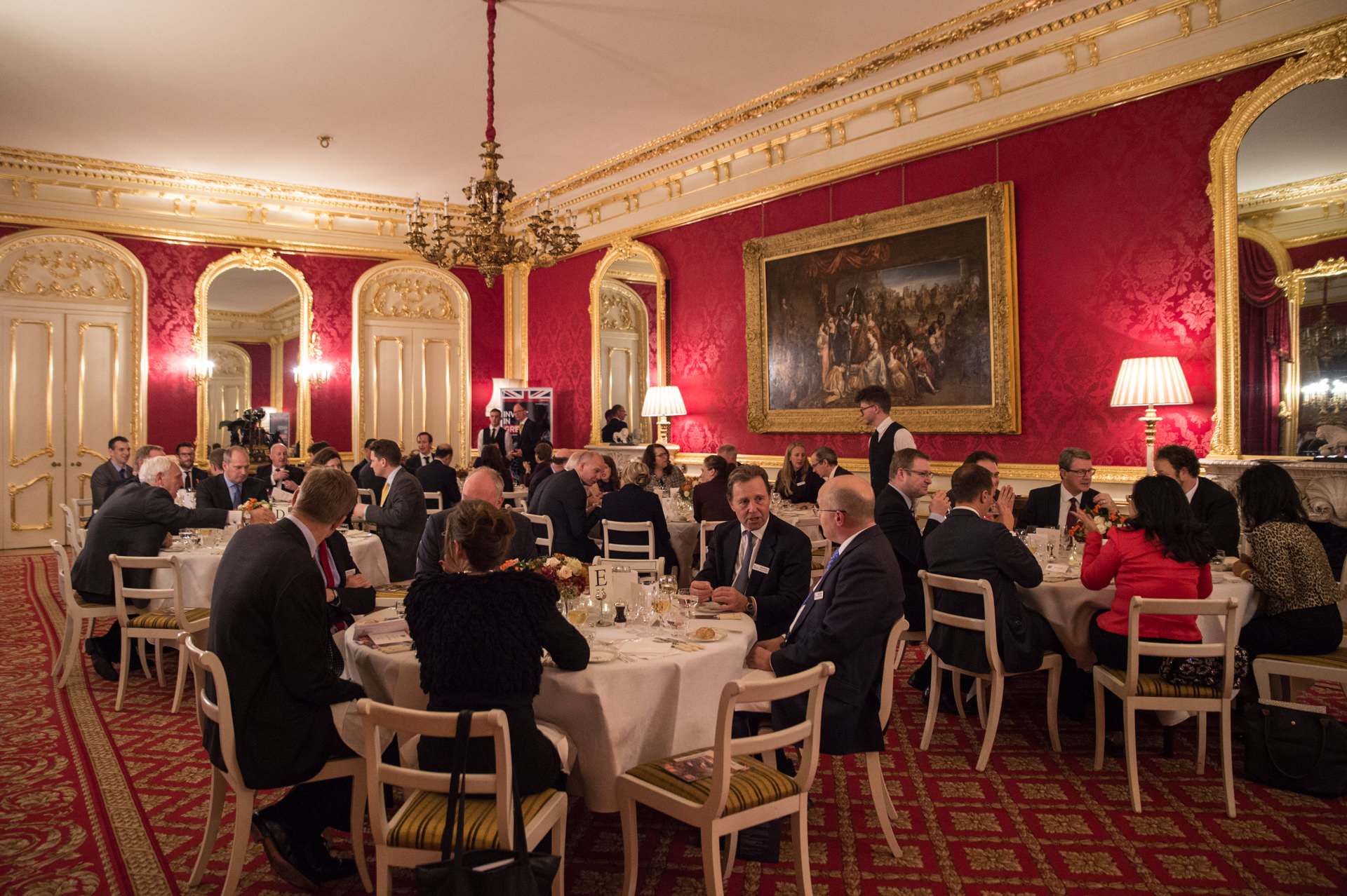 Evening dinner in Lancaster House, London