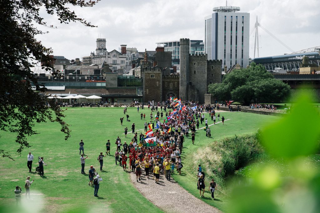 homeless world cup 2019 opening ceremony in bute park cardiff