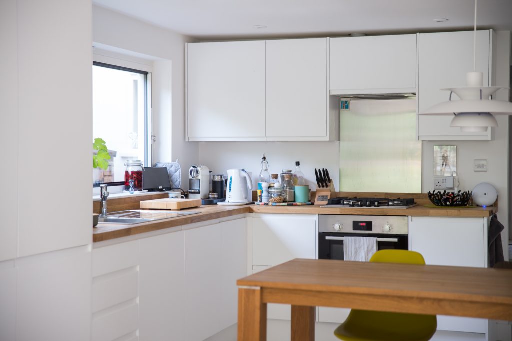 cooking zone in a kitchen of london house