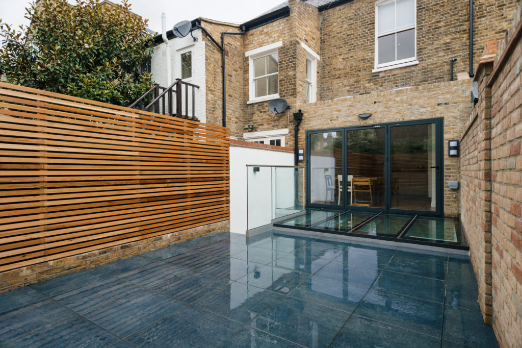 modern garden design and basement conversion