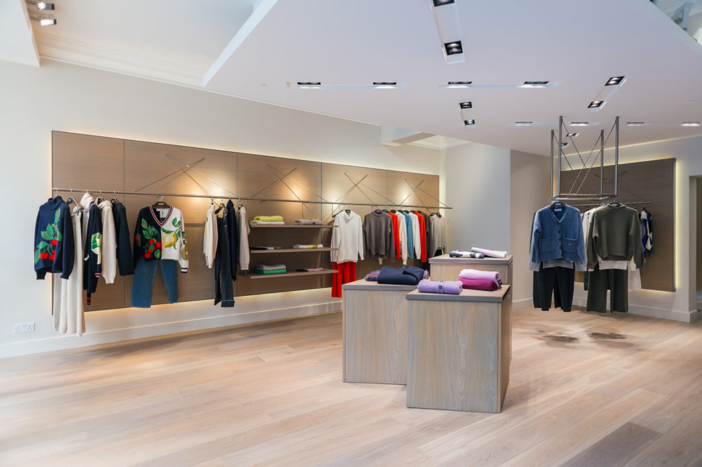 the pringle of scotland mayfair store interior